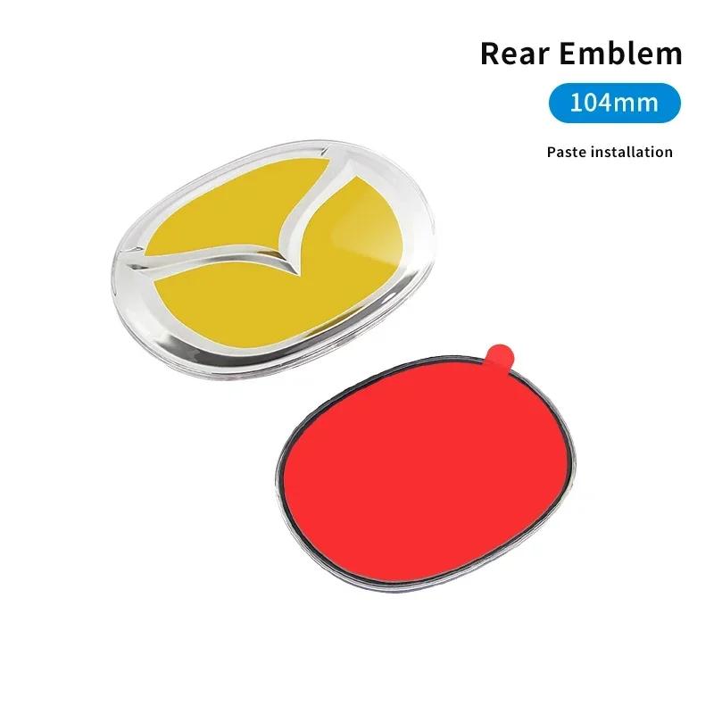 Emblemă Logo Capotă Față 104mm 140mm Insignă Portbagaj Spate Mașină Pentru Mazda 3 6 Atenza Axela Demio CX3 CX5 MP MS RX8 Accesorii Autocolante