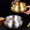 Large Capacity Korean Stainless Steel Bowl Anti-scald Salad Bowl Durable Soup Bowls  Kimchi