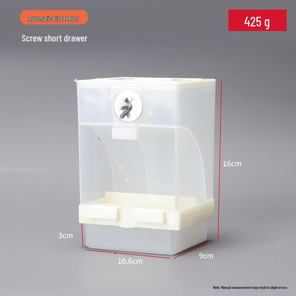 Anti-Spill Splash-Proof Hanging Bird Feeder for Parakeets and Cockatiels