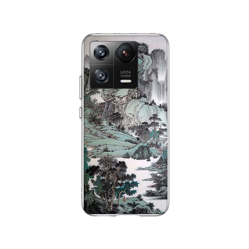 Chinese Style ink Painting Art Phone Case For Xiaomi Poco F7 Ultra X7 X6 M8 M7 M6 M4 M3 Pro X4 Mi 15 15T 14 14T 12T 12S 10T Pro