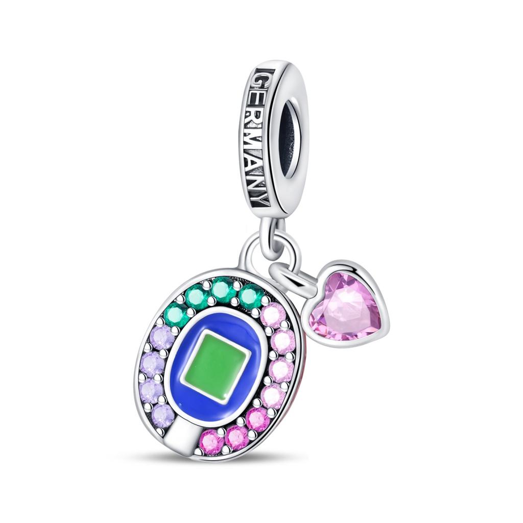 925 Silver Plated Soccer Ball Champion Cup Charms Beads Fit 3mm Bracelets DIY Football Jewelry Gift