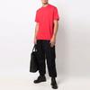 Y-3 Solid Logo Crew Neck Short Sleeve T-Shirt Men Tops Red HB3478