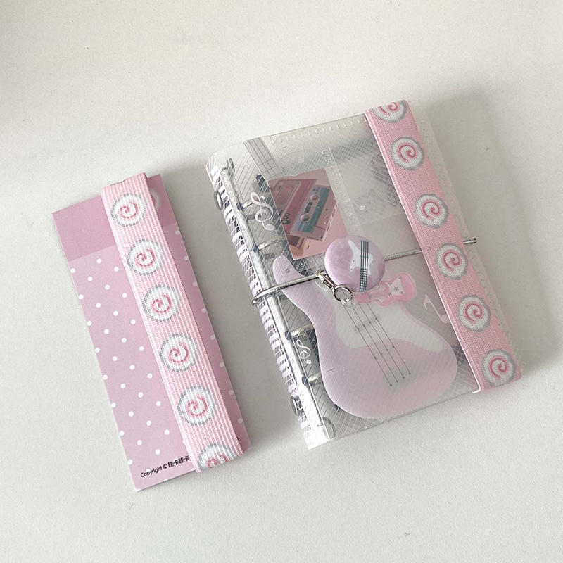 Japanese Style Cartoon Elastic Band Firmly Loose-leaf Notebook Cover Gift Scrapbook Journal Elastic Strap Card Collection Book