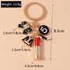 Fashion Enamel Mini Higheel Hat Keychain Lipstick Bowknot Key Rings Pendant for Key Holder Women Girl Handbag Decor Jewelry Gift
