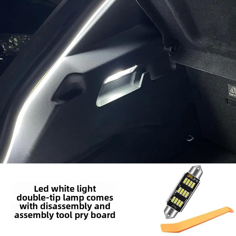 For Volkswagen ID.3 Trunk Reading Light Modification Replaces LED Double-tip White Light Rear Trunk Lighting Bulb Accessories