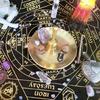 Pentagram Altar Ritual Burning Candle Holder Plate Stainless Steel Flat Bowl