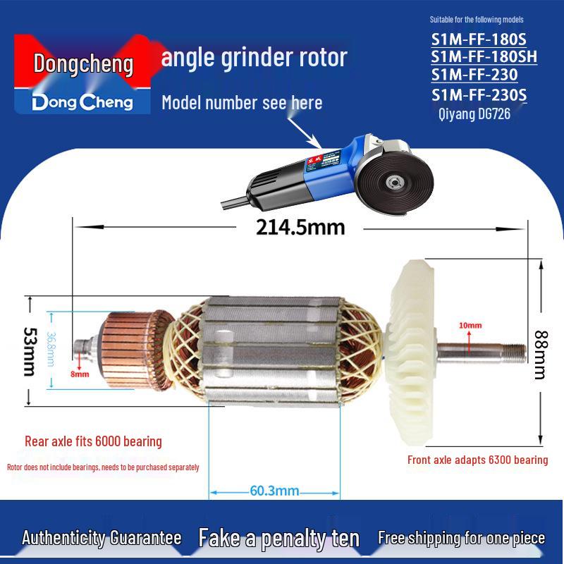 Dongcheng Szlifierka Kątowa Rotor i Zestaw Akcesoriów do Polerowania