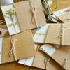 10pcs/Pack Retro Eternal Flower Kraft Paper Cards, Holiday Cards, Birthday Cards