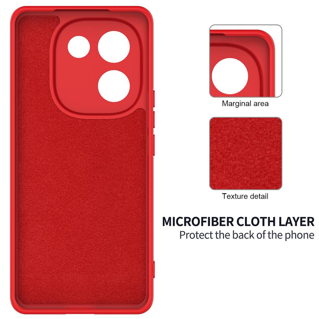 Real Liquid Silicone Case for VIVO IQOO Z9S Pro Soft Shockproof Bumper Protection Lens Cover Cases for VIVO T3 Pro