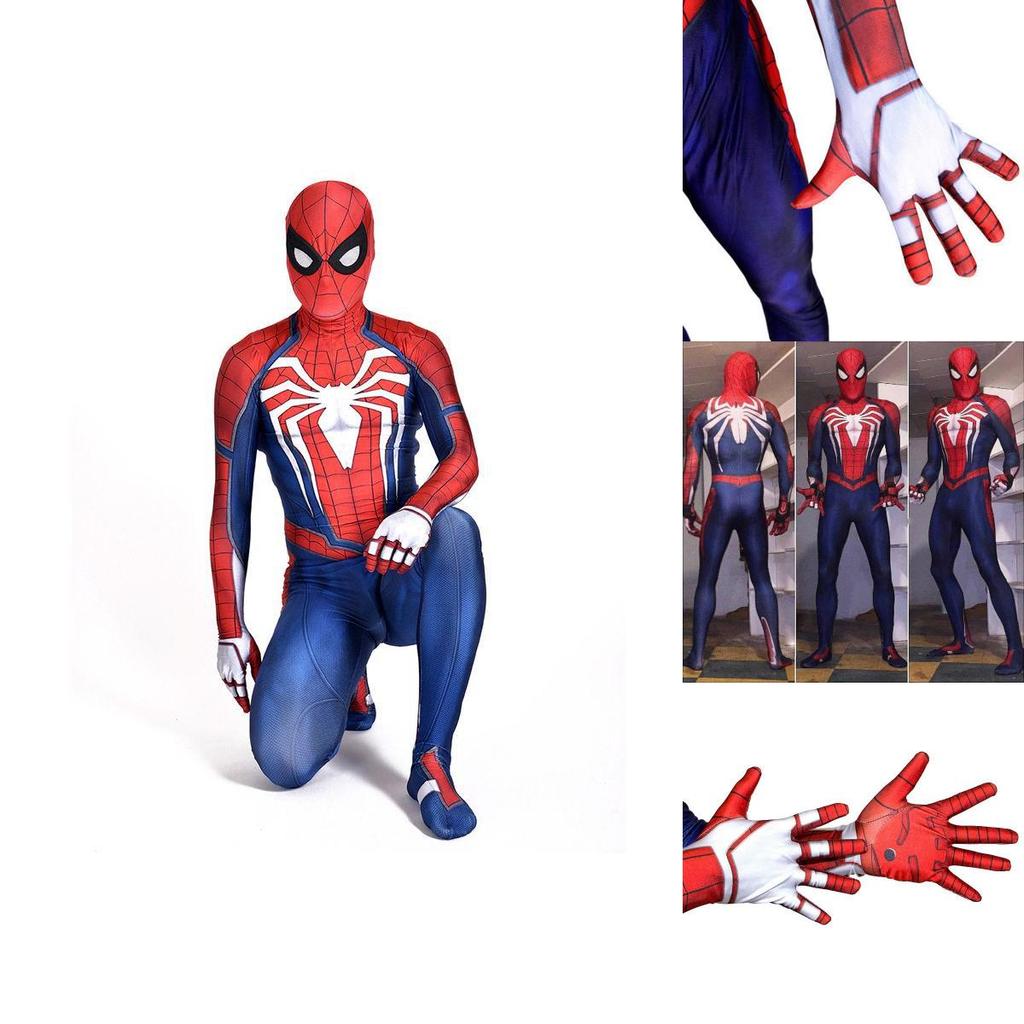 Ps4 Insomniac Spider-man Cosplay Costume 3d Print Adult Kids Spidey Zentai Suit With Exquisite Workmanship And Breathable Lycra Material