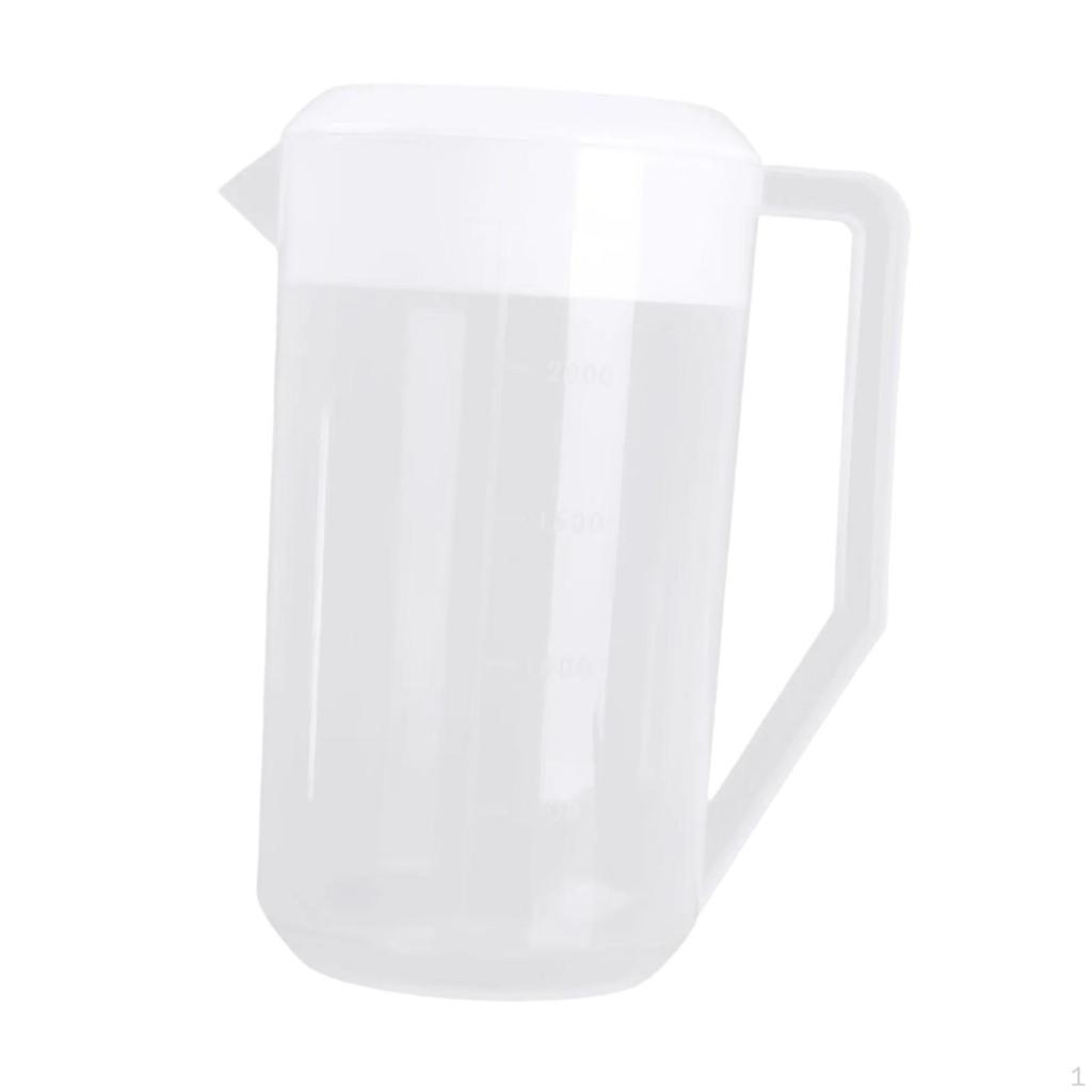 Clear Water Jug for Cold and Beverages with Lid