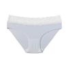 Sexy Seamless Women's Briefs Lace Trim Spliced Ice Silk Panties One-piece Low-rise Close-fitting Triangle Underwear