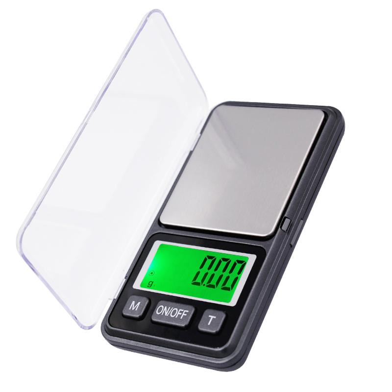 Mini Portable Jewelry Scale Precision LCD Electronic Digital Pocket Scale Gold Silver Diamond Weight Gram Weight Scales 50%Off