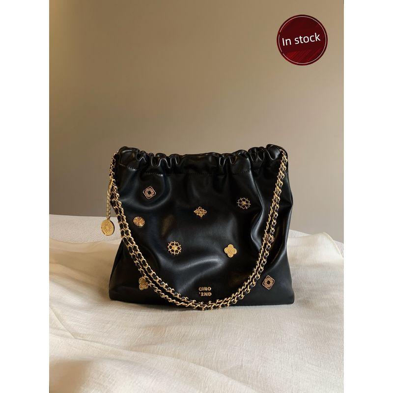 

Nanfeng Chio2nd Palace Museum Culture Series Huaqi Tote Bag Female Classy Feeling Tong Qin Chain Large Shoulder Bag Image color