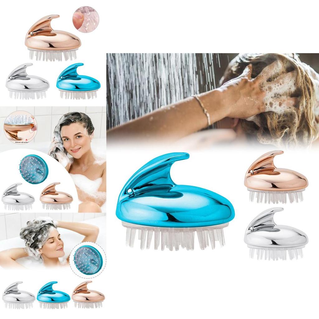 Soft Silicone Massage Brush For Body Scalp And Hair Invigorate And Cleanse For Healthier Hair