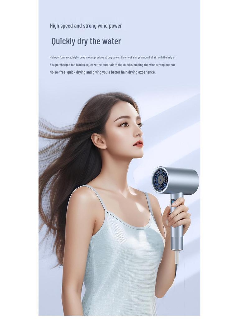 26-Year New Model Hair Dryer: High-Speed, High Wind Power, Triple Overheat Protection for Home & Salon Use