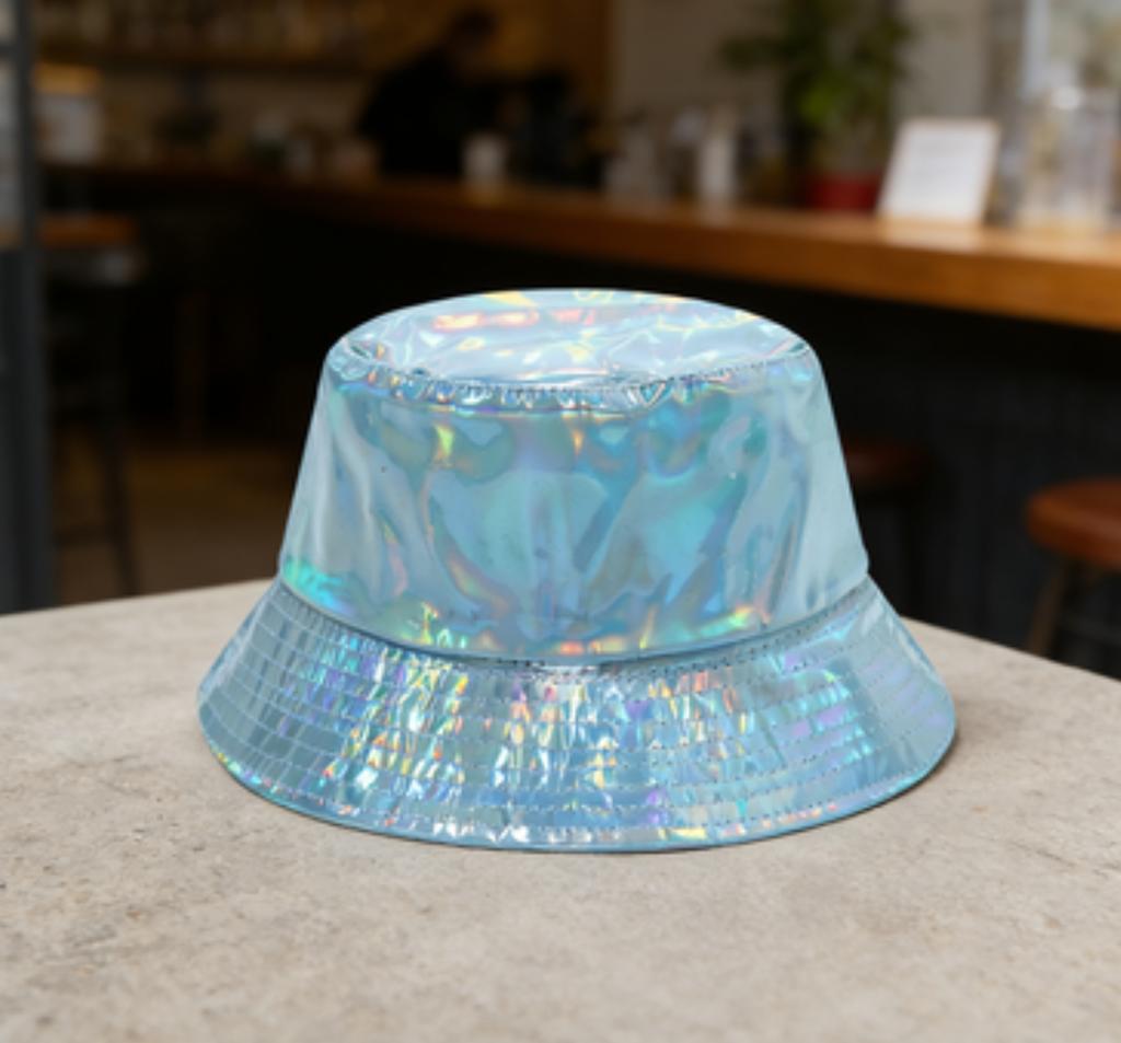 2026 New Fashion Hip-Hop Street Style Fisherman Hat Summer Shiny Laser Colour Men Women Party Stage Bucket Hat