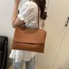 Faux Leather Tote Bag for Women Minimalist Magnetic Closure Shoulder Handbag