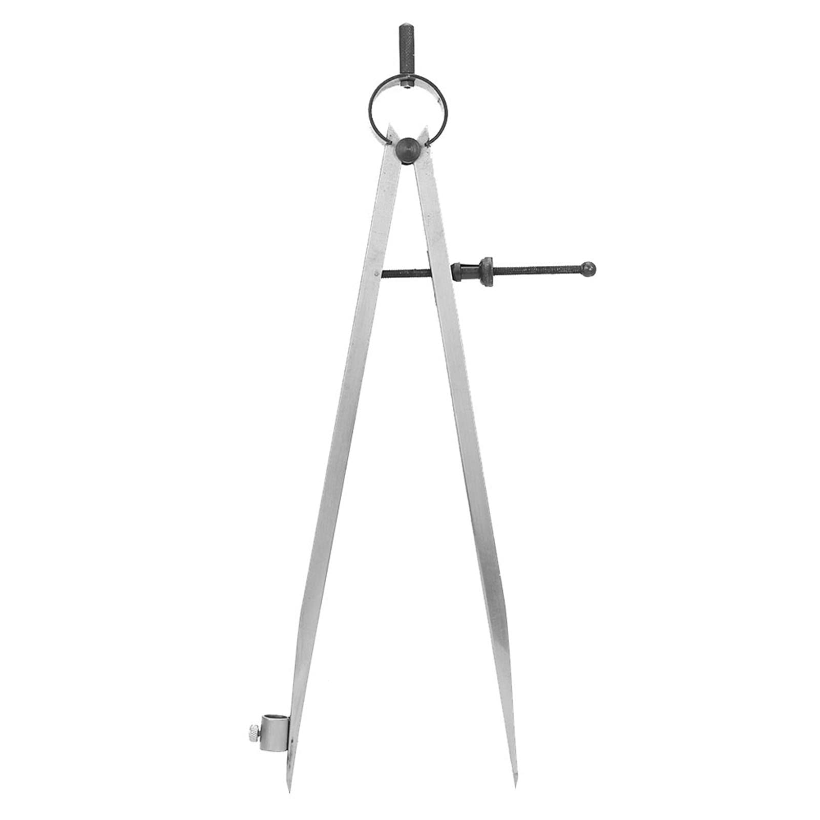 

300mm Carbon Steel Drafting Compass with Pencil Holder, Lightweight and Easy to Hold, Multi-Purpose for Metalworking, Leathercraft, and DIY