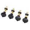 8PCS Metal, Plastic Ukulele Tuners Black And Golden Ukulele Tuning Keys Ukulele Tuning Peg  Ukulele