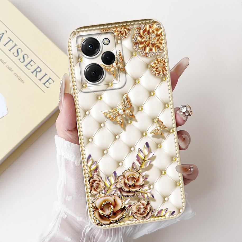 For Xiaomi Poco X5 Pro Case Cool Fashion Flower Sunset Soft Silicone Soft Protection Cover For Xiaomi Poco X5 X 5 X5Pro 5G Funda