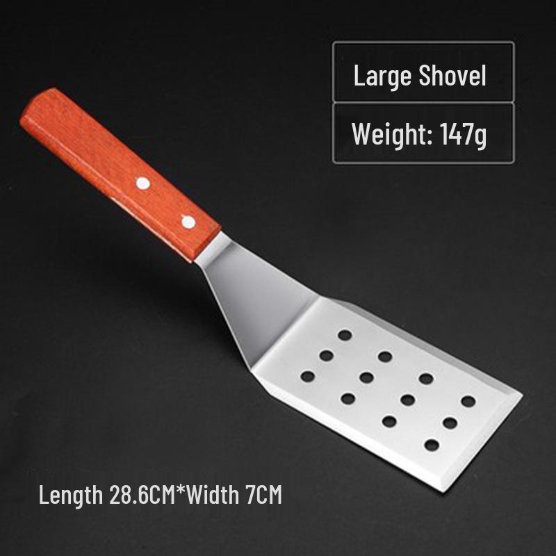 

Stainless Steel Slotted Cooking Spatula for Pancakes, Steak, Pizza, and Teppanyaki