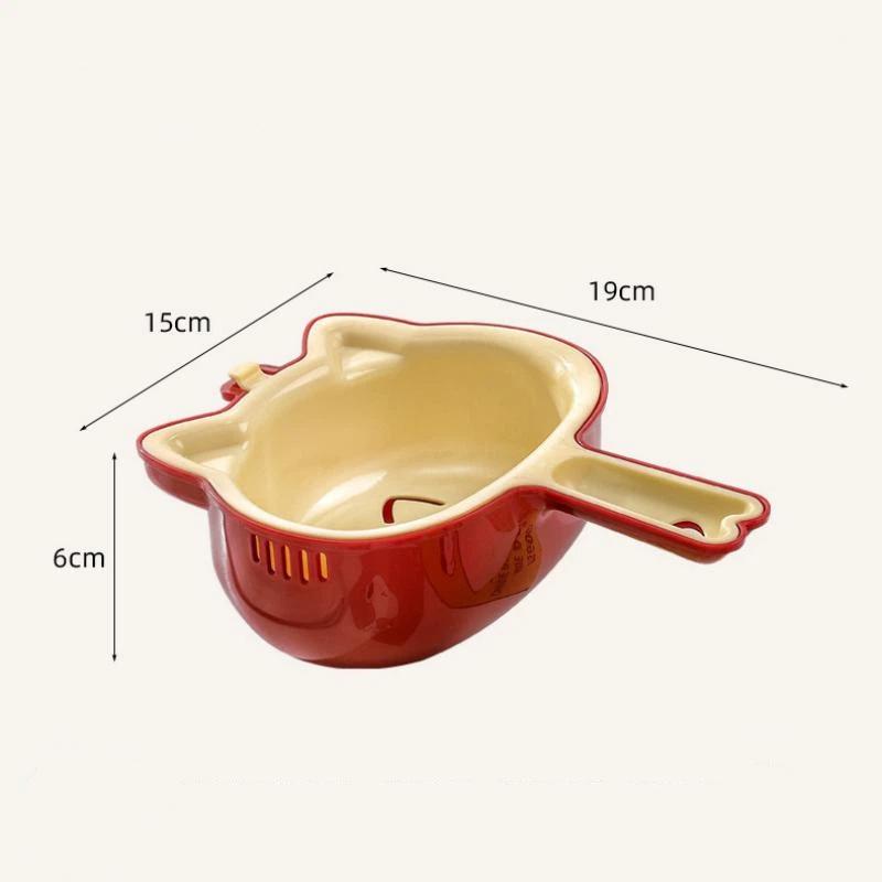 2-IN-1 Eco-Friendly Vegetable Fruit Cleaning Drain Basket Reusable Kitchen Strainer for Sustainable Home Living