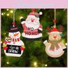 Trees Christmas Decoration Printed Wooden Shopping Mall Atmosphere Dress Up