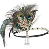 Elegant Cosplay Dress Headwear Vintage Headdress Temperament Feather Headband  Women
