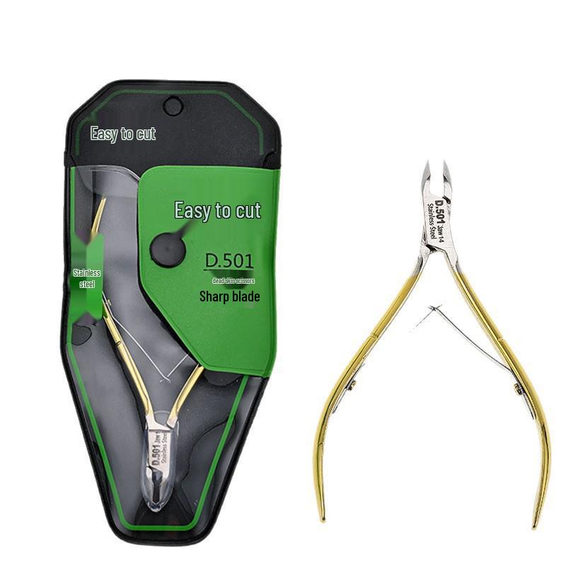 Easy Cut D-501 Stainless Steel Cuticle Nipper & Clipper Set - Professional Vietnamese Style Manicure Tools