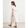 Demana Summer Breathable Striped V-Neck Waist-Knot Midi Dress