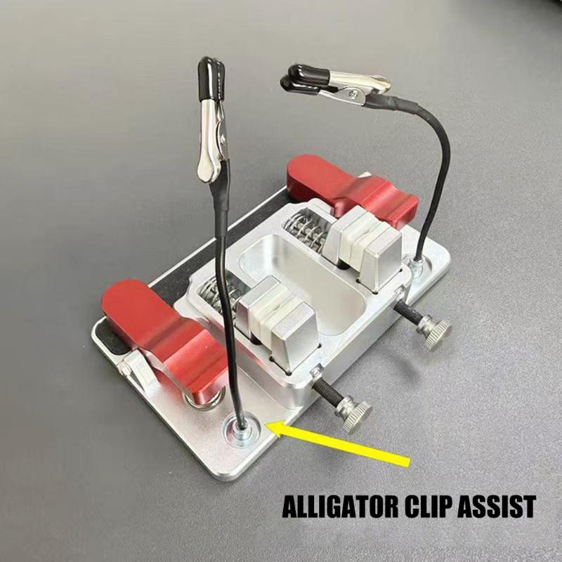 Welding Wire Fixing Fixture for LED Circuit Board Repair Heat Resistant Clamp with Alligator Clip Soldering Repair