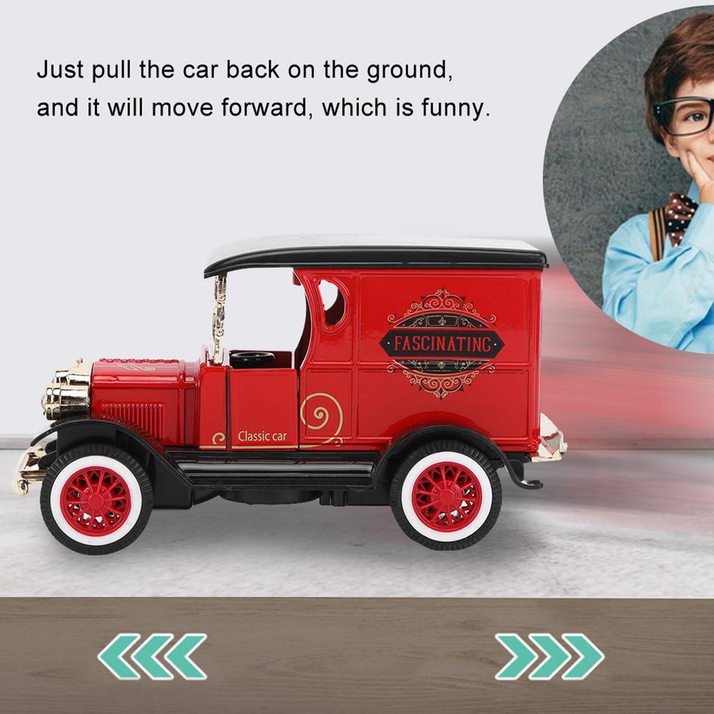1: 32 Scale Child Kid Pull Back Car Toy High Simulation Vehicle Model with Light SoundRed