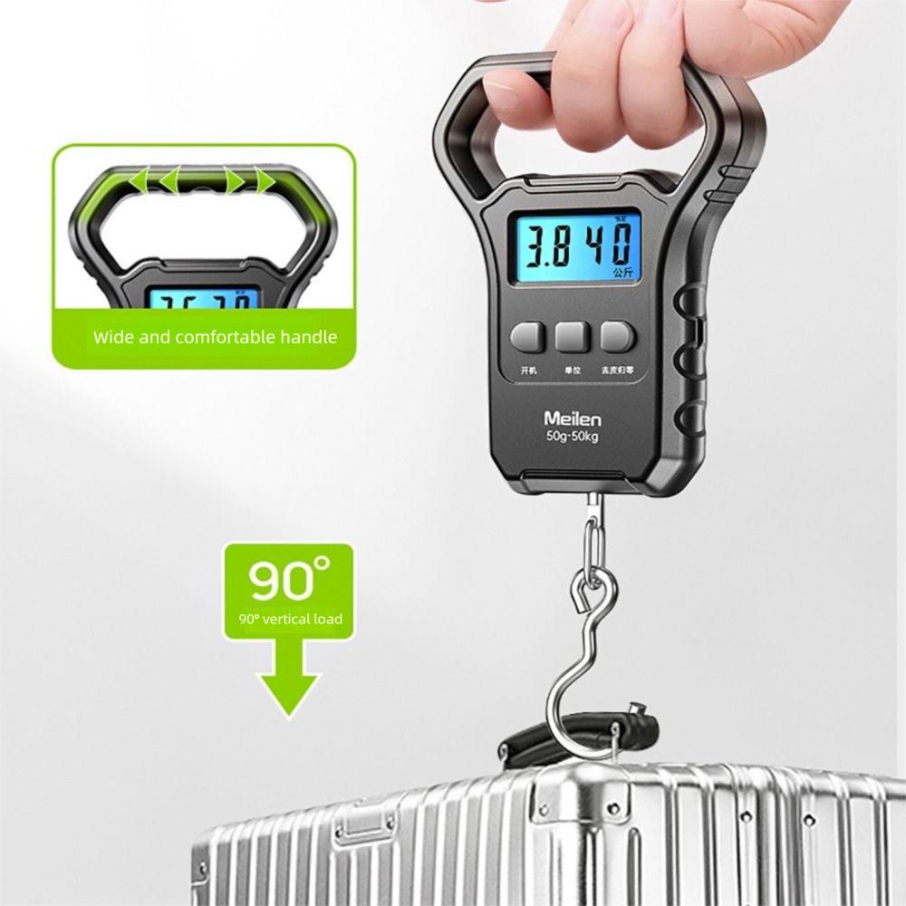 Handheld Luggage Weighting Scales 50kg Digital Fish Scale Electronic Hanging Scales Travel