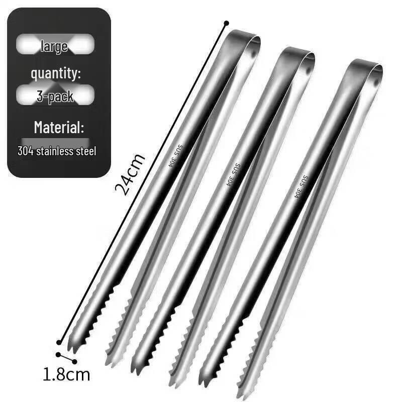 Star Mark 304 Stainless Steel Multi-functional Food Tongs