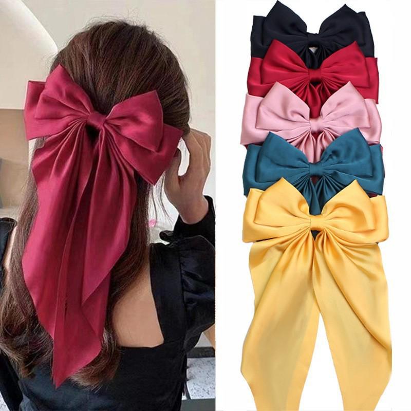 Eleganter Satin-Schleifen-Haarclip für Damen - Hochwertiges Kopfschmuck-Accessoire