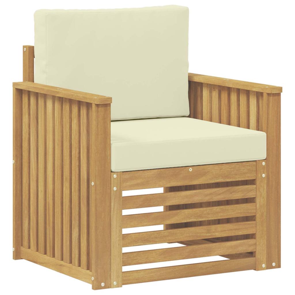 Outdoor Sofa Set Polyester White