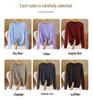 Women's Slim Fit Heathered Wool Sweater - 2026 Long Sleeve Knitwear