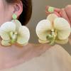 Korean Style Butterfly Orchid Earrings Simulated Flower Flower Drop Earrings Flower Earrings  Gift