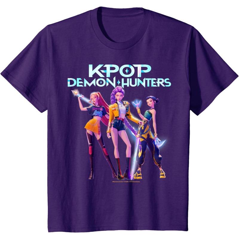 Kpop Demon Hunters Soul Hunter Heroes' Pose Group Photo Men's T-shirt