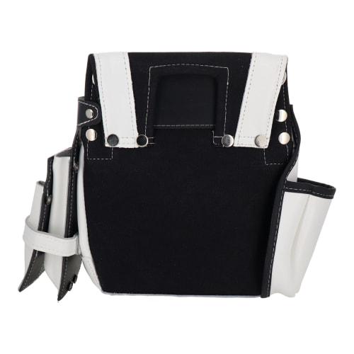 Sankyo Corporation DBLTACT Genuine Leather Superior Nail Bag, 2-Tier with Side Case, White, DTL-99-WH