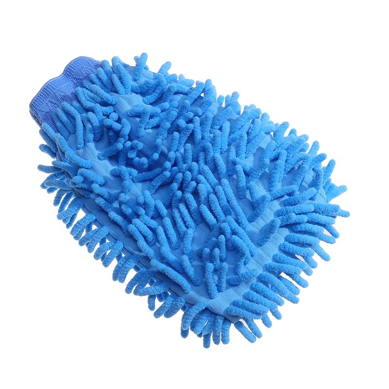 Car Wash Gloves Double Sided Thickening Car Cosmetic Care Car Cleaning Tool Chenille Sponge Gloves