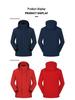 Fleece-Lined Waterproof Outdoor Shell Jacket with Logo: Autumn/Winter Work Uniform, 3-in-1 Design