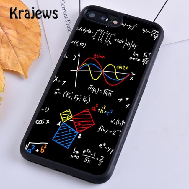Krajews Brains Geek Science Math Physics Formulas Phone Case Cover For iPhone 17 Air 16 15 14 plus 11 12 13 pro max
