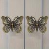 10pcs Butterfly Drawer Handle - Wardrobe, Wardrobe, and Jewelry Box Decorative Handle - Elegant Furniture Hardware Accessories