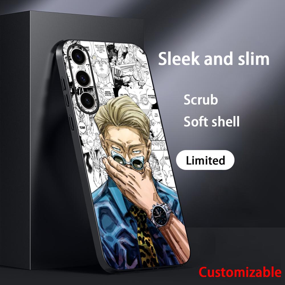 

Jujutsu Kaisen Kento Nanami anime Phone Case For Samsung Galaxy S26 S25 S24 S23 S22 S21 Plus Ultra Note20 Soft Black Galaxy S22 5G