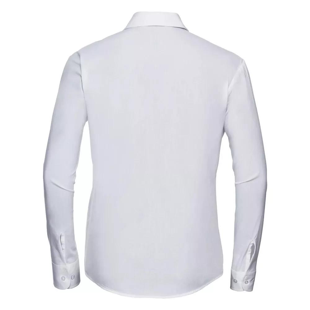 Russell Collection Womens/Ladies Classic Cotton Poplin Easy-Care Long-Sleeved Shirt