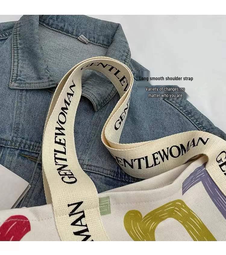 Damen Canvas Tote mit großem Fassungsvermögen für Sommerausflüge, den lässigen Arbeitsweg, Kurztrips & Shopping