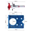 35mm Hinge Drilling Jig Set Concealed Guide Hinge Hole Drilling Locator Woodworking Hole Opener Door Cabinet Accessories Tools