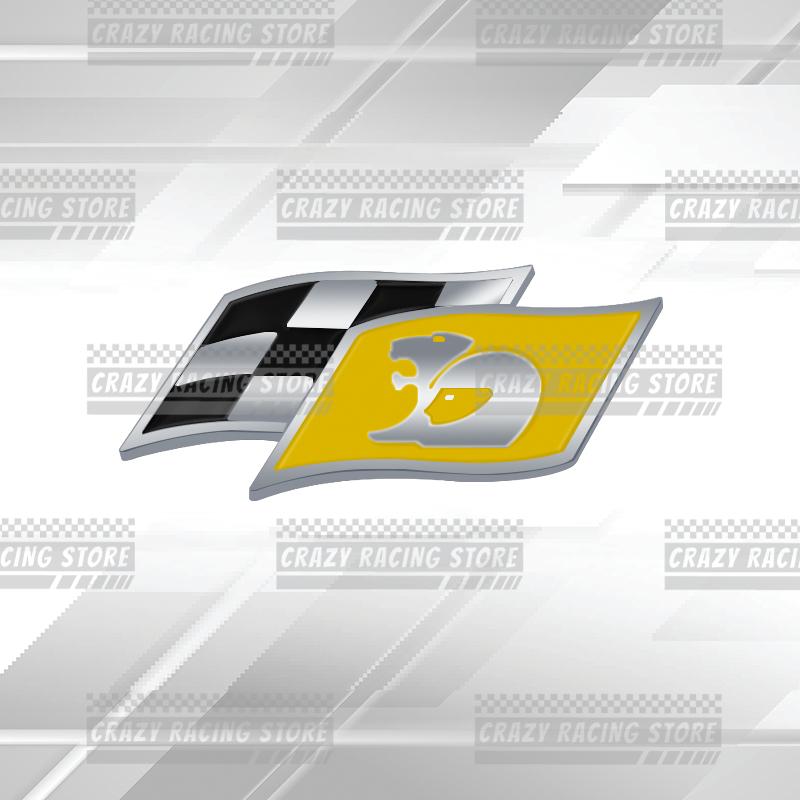 Car Badges HSV Racing Flag Trunk Emblem Metal Stickers Body Decals Letter Grille Decor For Holden HSV Astra Commodore GTS R8